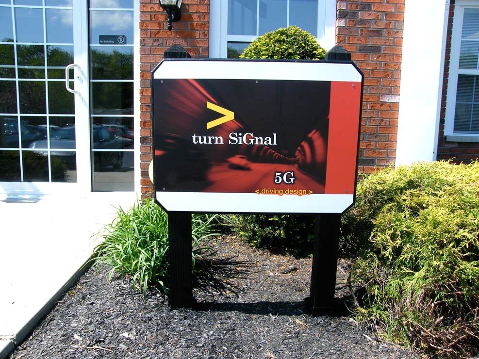 Turn SiGnal outdoor company sign