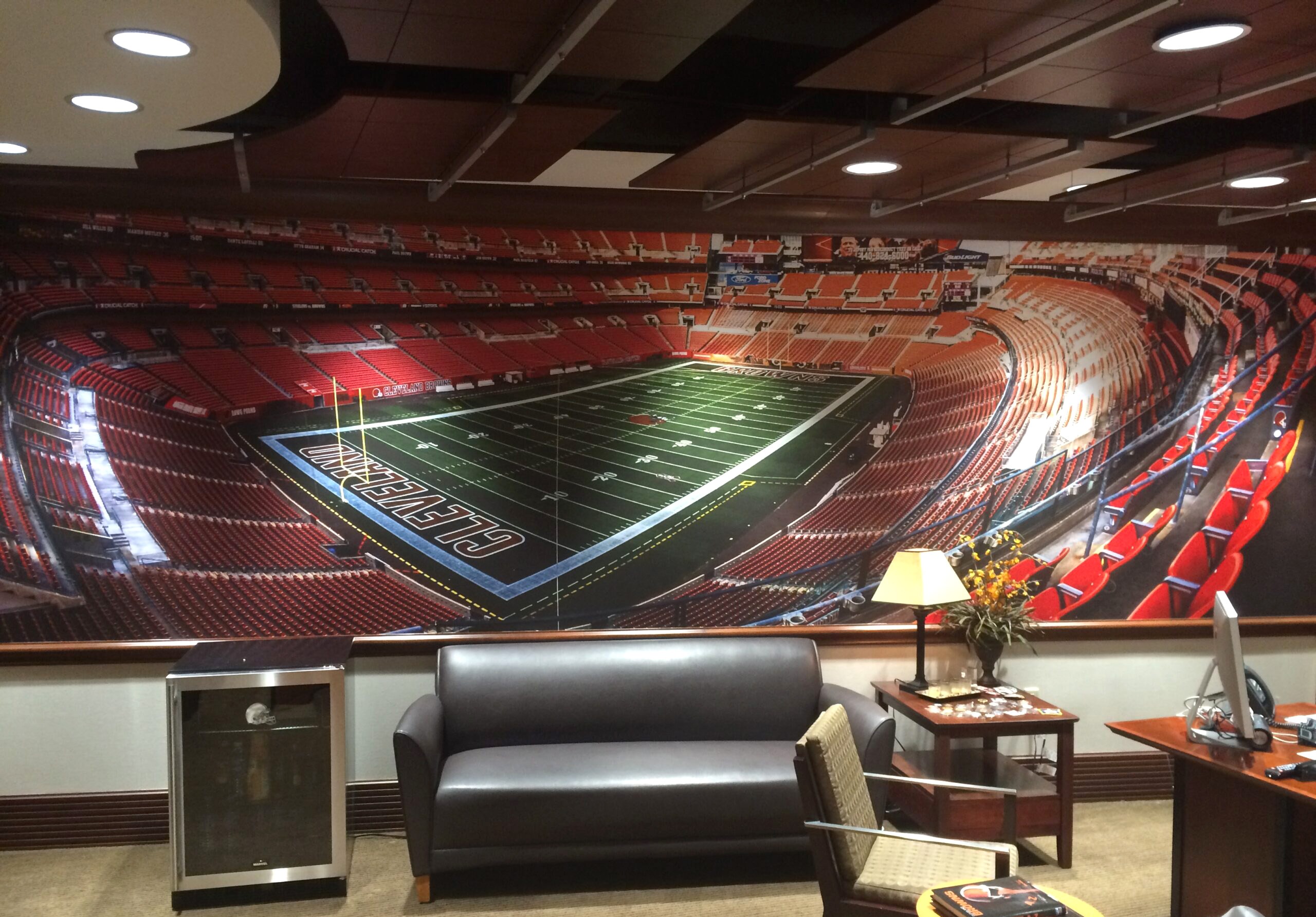 Wall Graphics in the Cleveland Browns Stadium