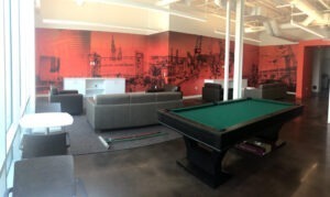 Graphics printed and installed in the Browns Player Lounge