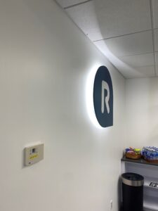 Roundtable Backlit Lighting Logo Sign